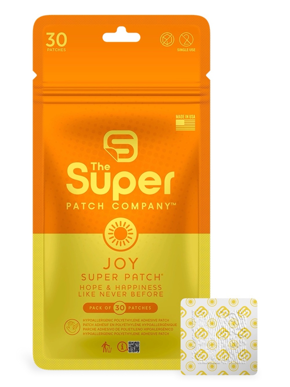 The Super Patch Company JOY Super Patch for JOY & HAPPINESS 30 Patches NEW!